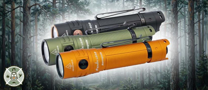 Bug-Out-Bag-Builder-Fenix-LD30-Renegade-Flashlight-Review flashlights hovering over s forest background image
