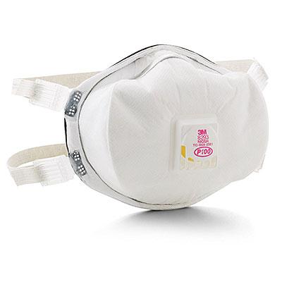 3M P100 Disposable Particulate Cup Respirator