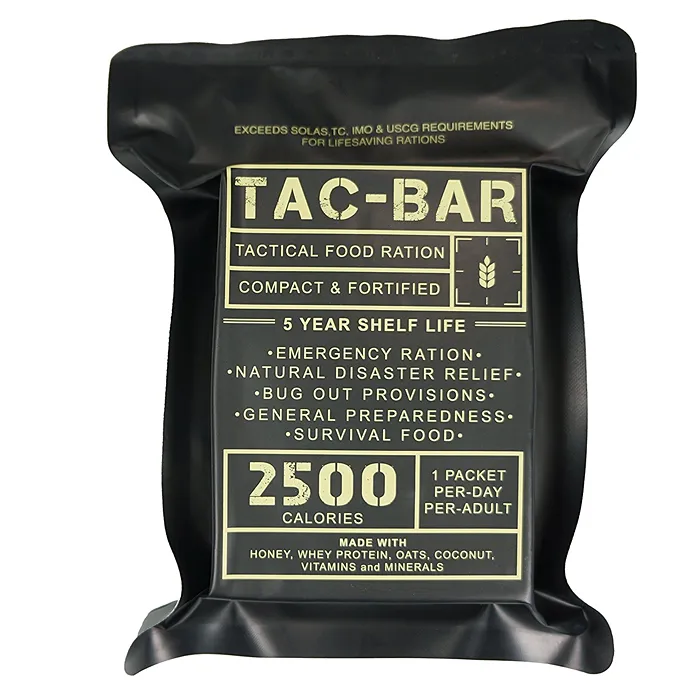 Tac-Bar - Ready to Eat Tactical Food Rations for 5 Days (12,500cals)
