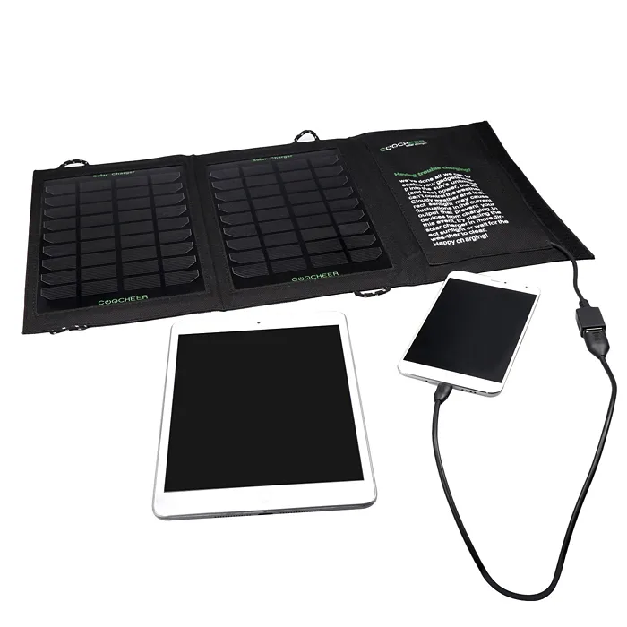 Coocheer Solar 7W Foldable Panels USB